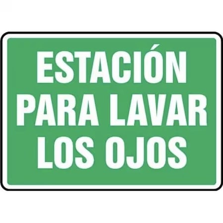 Accuform Eye Wash Station, Aluminum, 10 in x 14 in, Mounting Holes SHMFSD988VA